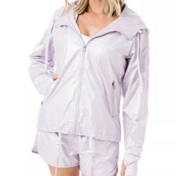 ZYIA Active Lilac Shine Bomber Jacket - Picture 8 of 8
